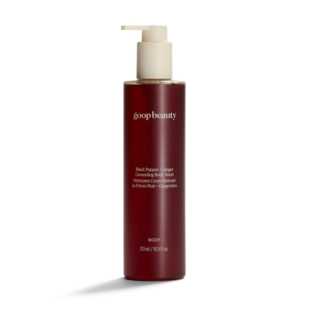 Goop Beauty Black Pepper + Ginger Grounding Body Wash | Hydrating Gel Cleanser | Aloe Vera, Green Tea Extract & Plant-Ba