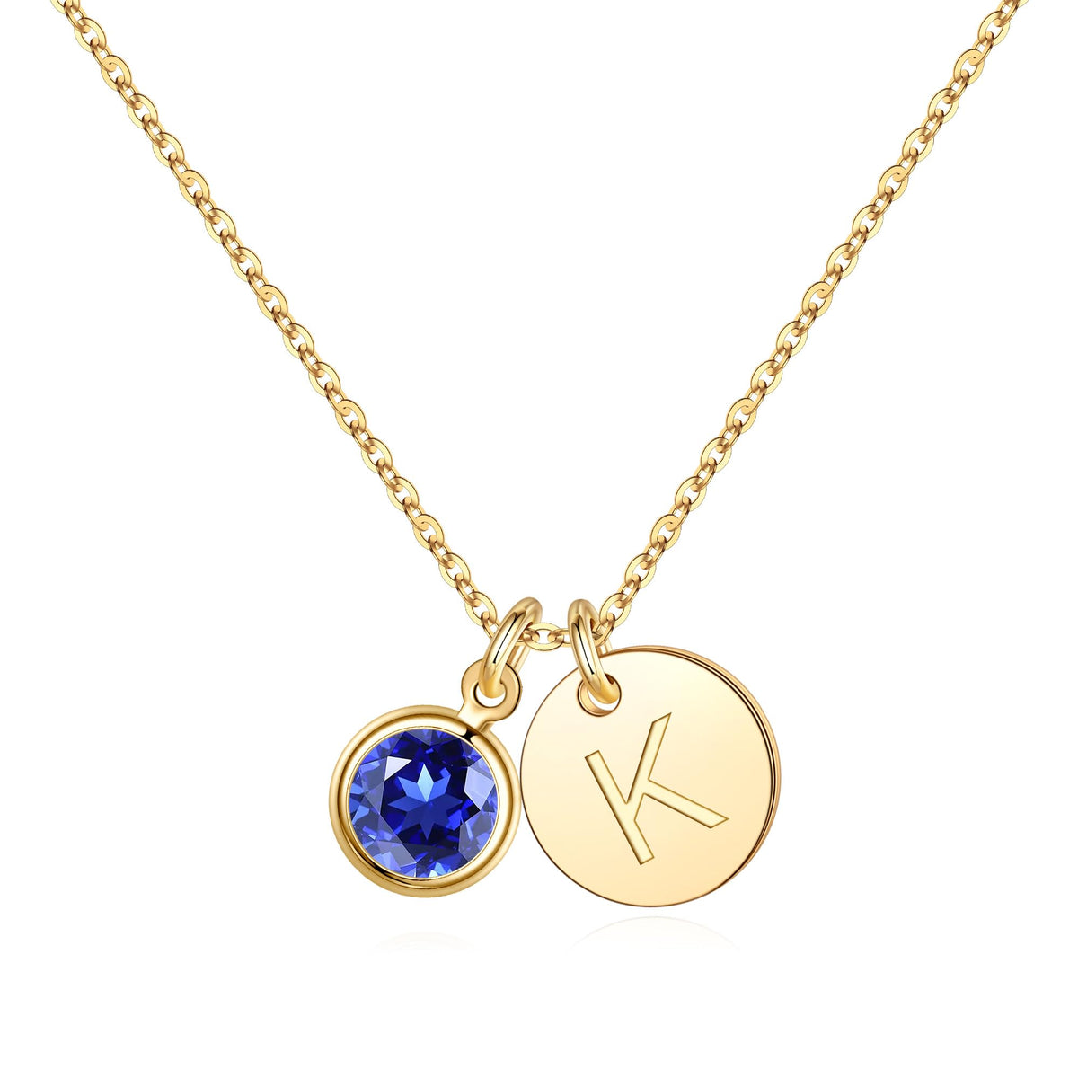Hidepoo Initial Birthstone Necklace for Girls Women - Personalized Gifts – product photo (Pendant Necklaces)
