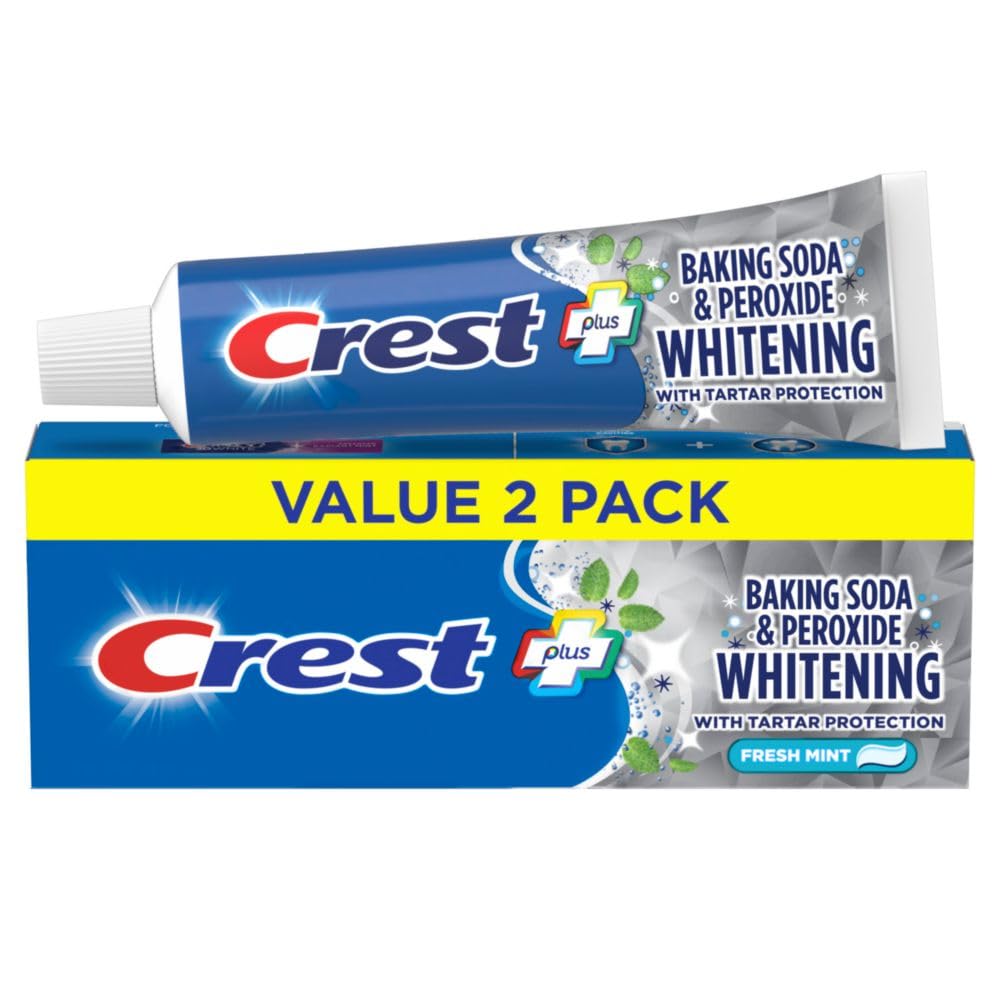Crest Cavity & Tartar Protection Toothpaste, Whitening Baking - Product Imagery