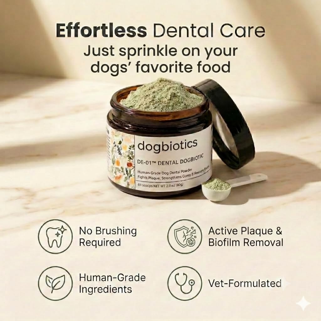 DE 01 Dog Dental Powder - Dogbiotics Official Imagery - 3
