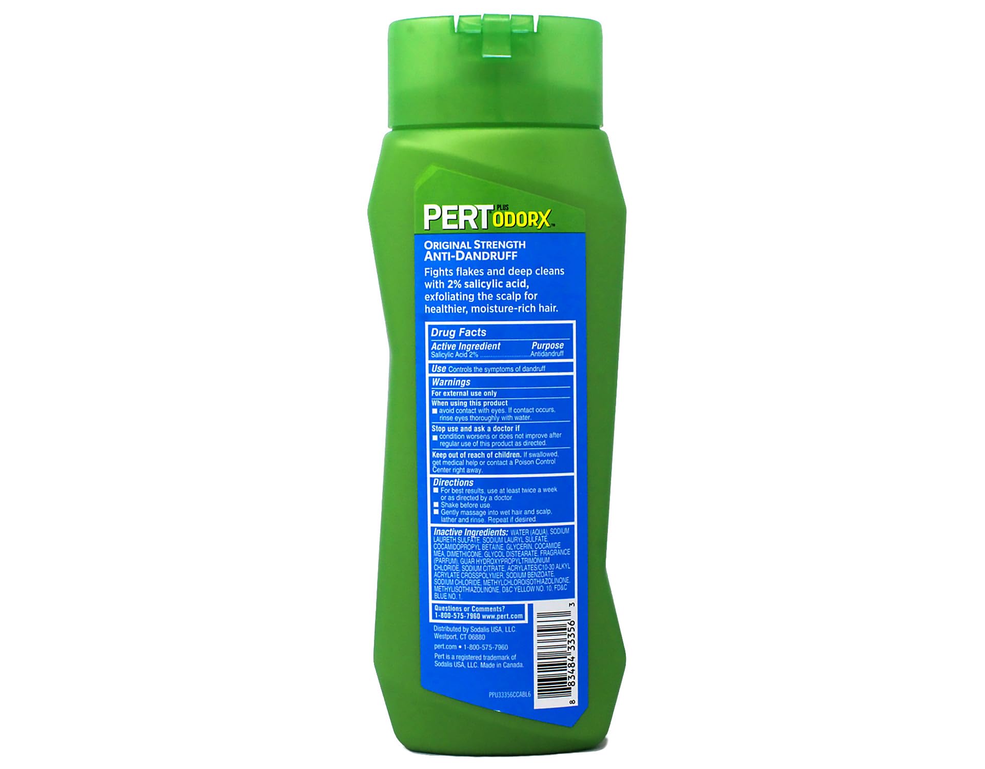 PERT 2 IN 1 Shampoo and Conditioner, Anti-Dandruff, 13.5 Fl. Oz (Pack of 6)