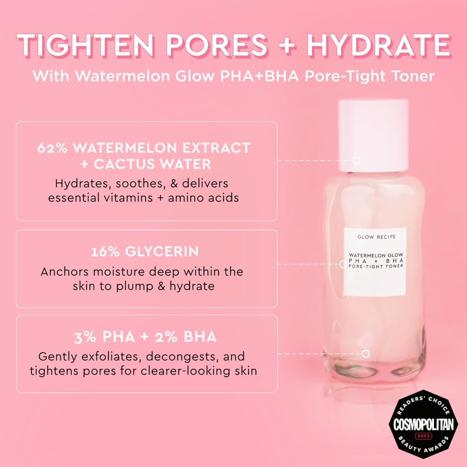 Glow Recipe Glass Skin Kit with Dew Drops and PHA Toner, featuring skincare serums for radiant, hydrated skin.