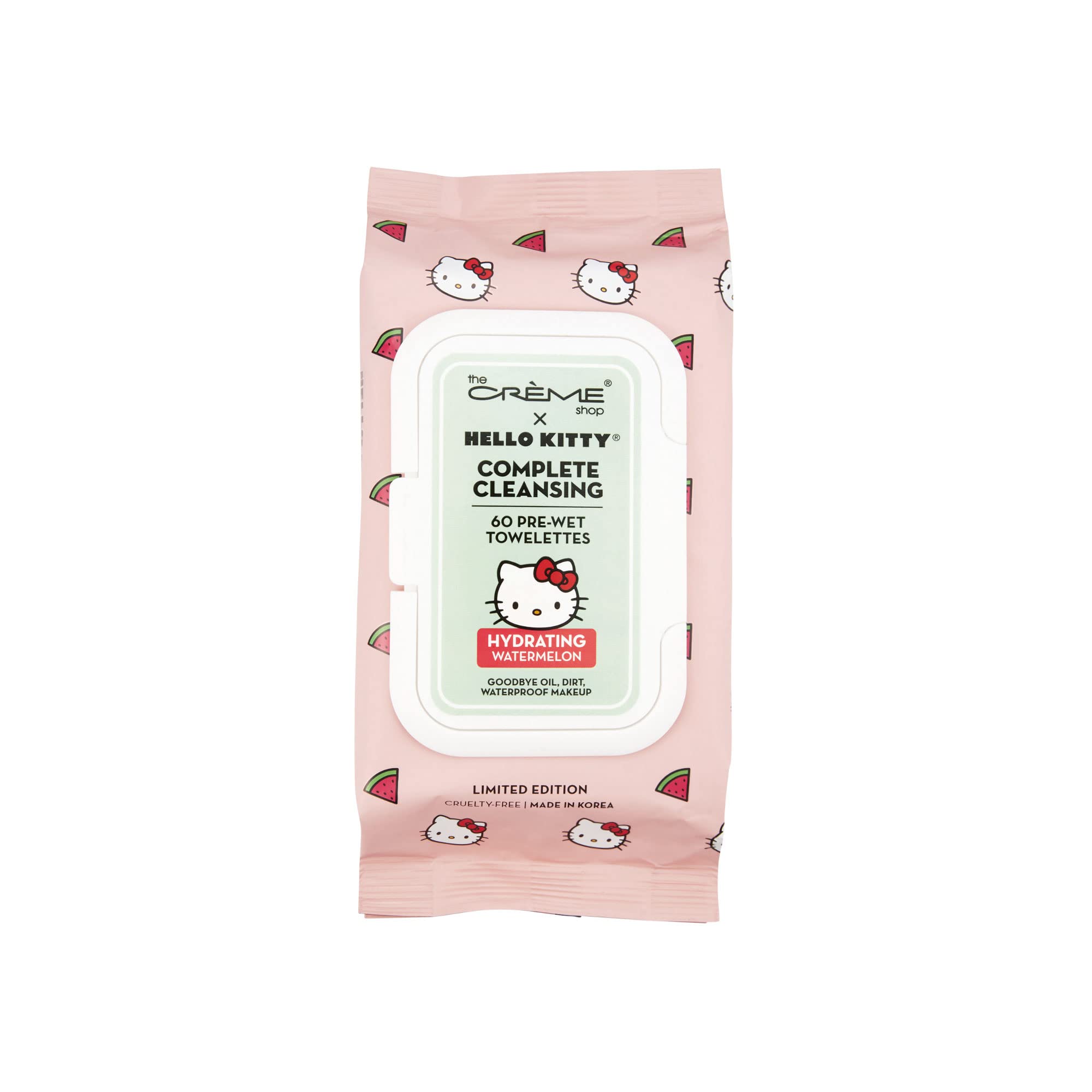 The Crème Shop Hello Kitty Complete Cleansing Wipes, Hydrating - Product Imagery
