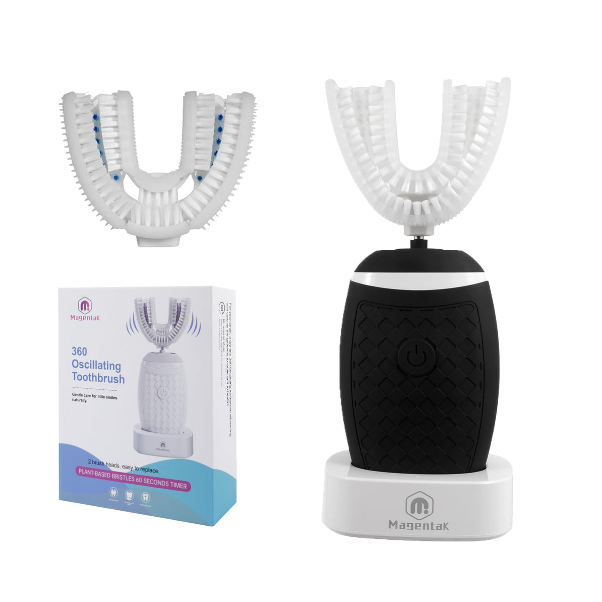 U Shaped Oscillating Ultrasonic Electric Toothbrush for - Magentak Official Imagery - 2