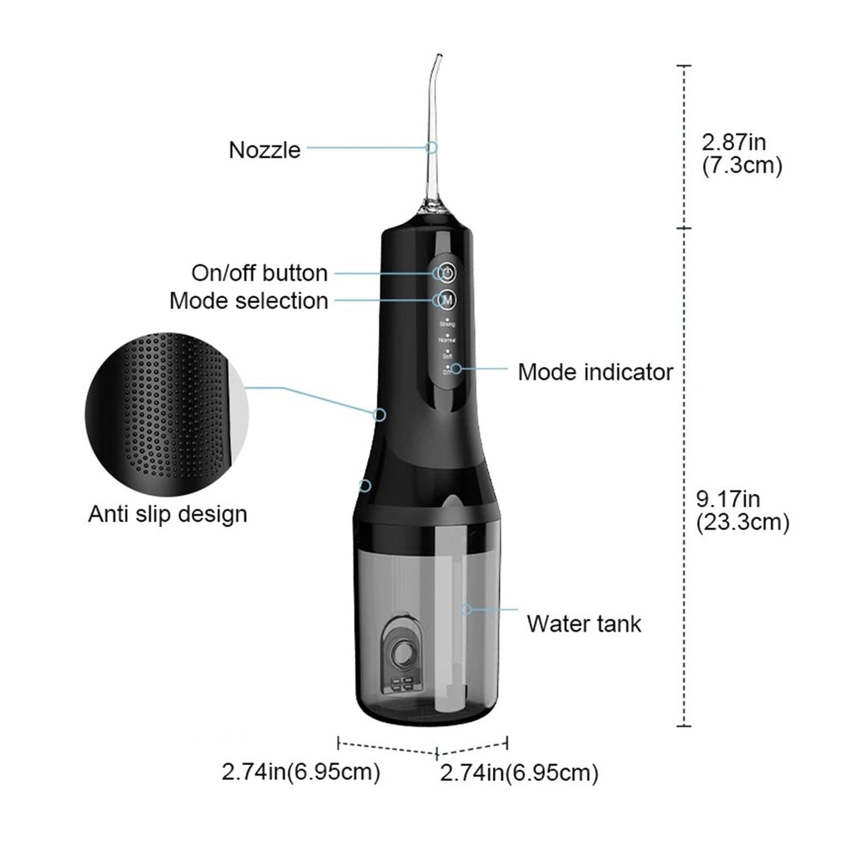 Wireless Dental Floss Cleaner 4 Cleaning Modes Portable Oral - Premium Selection Official Imagery - 3