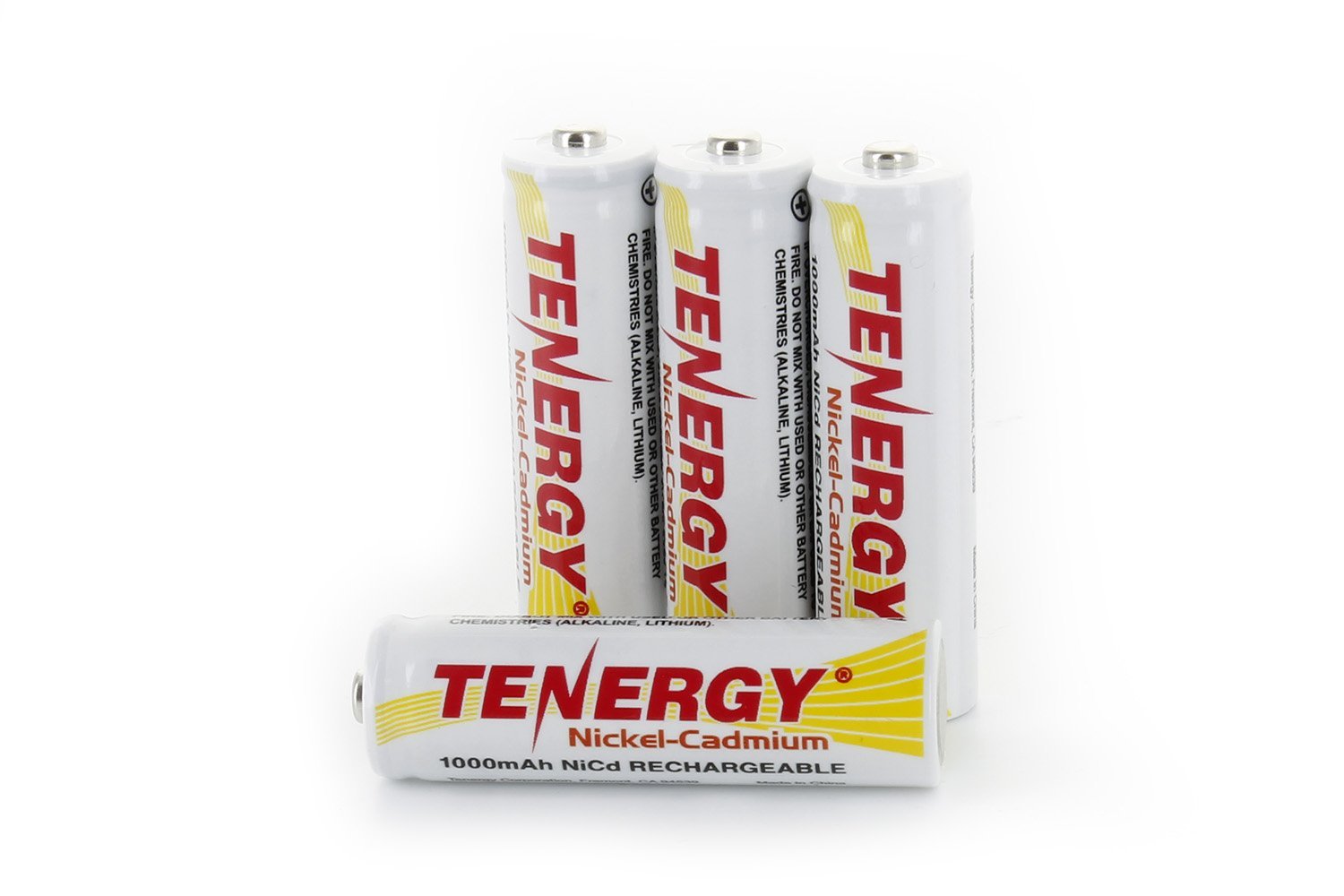 Tenergy AA Rechargeable Battery NiCd 1000mAh 1.2V Battery Pack - Product Imagery