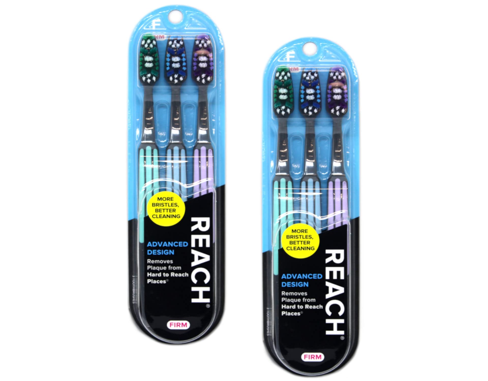 Reach Advanced Design Firm Toothbrushes, Colors May Vary, 3 - Product Imagery