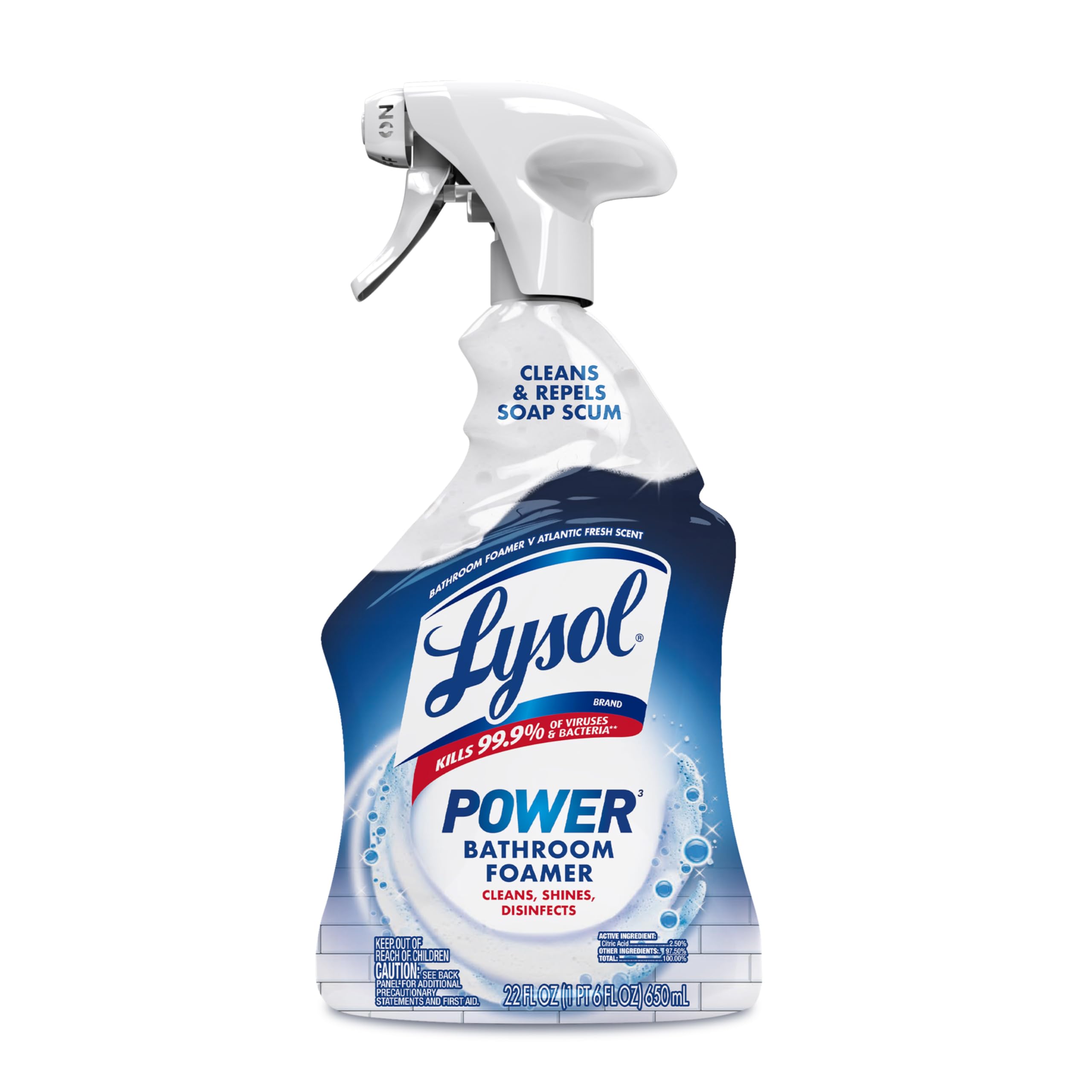 Lysol Power Foaming Bathroom Cleaner, Multipurpose Cleaner For - Product Imagery