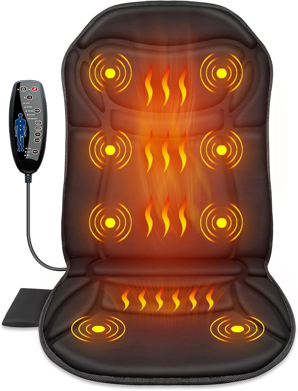 Back Massager Chair Pad Back Massager with Heat 5 Vibration - CuPiLo Official Imagery - 1