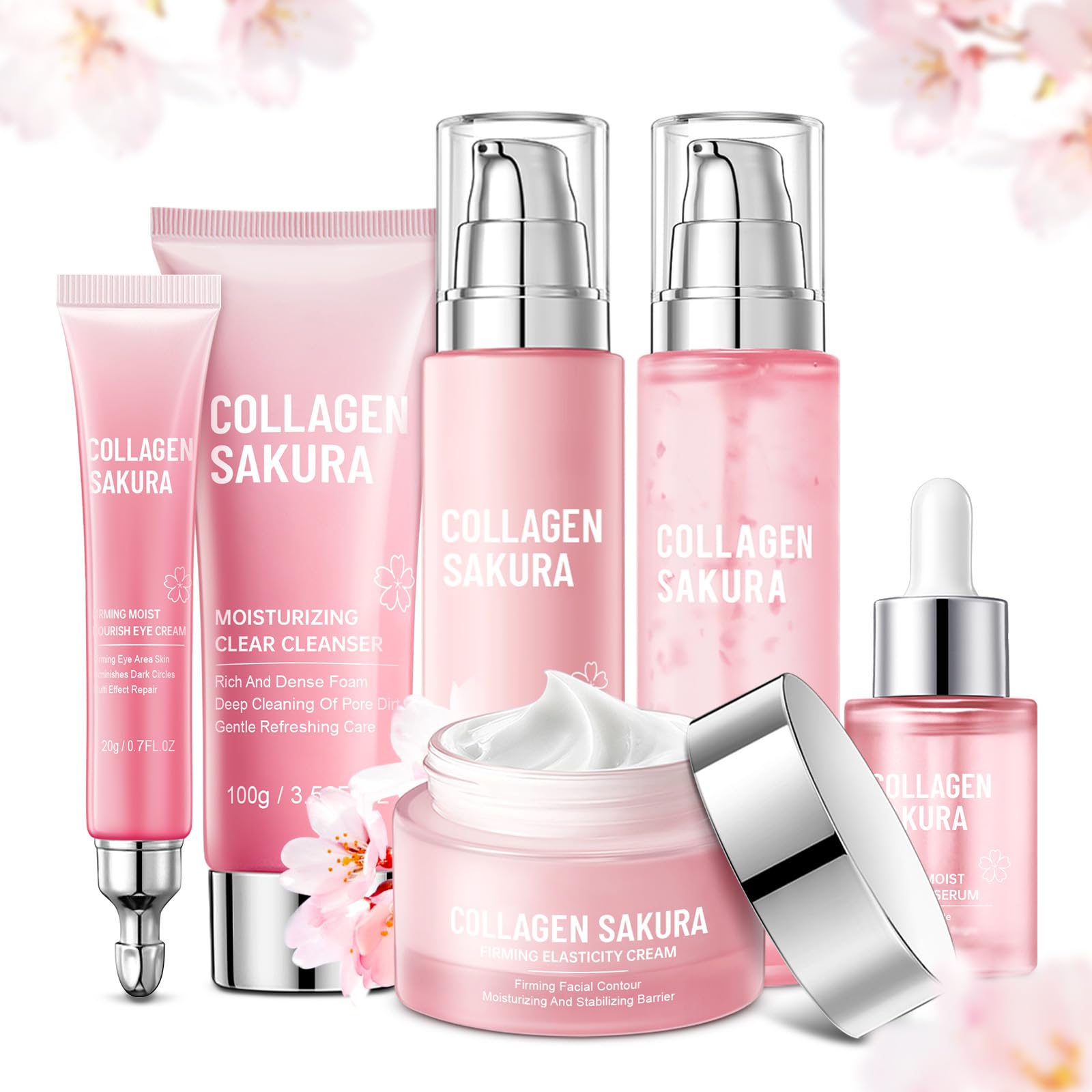 Sakura Skin Care Set, Cherry Blossom Skincare Set for Teen - Product Imagery
