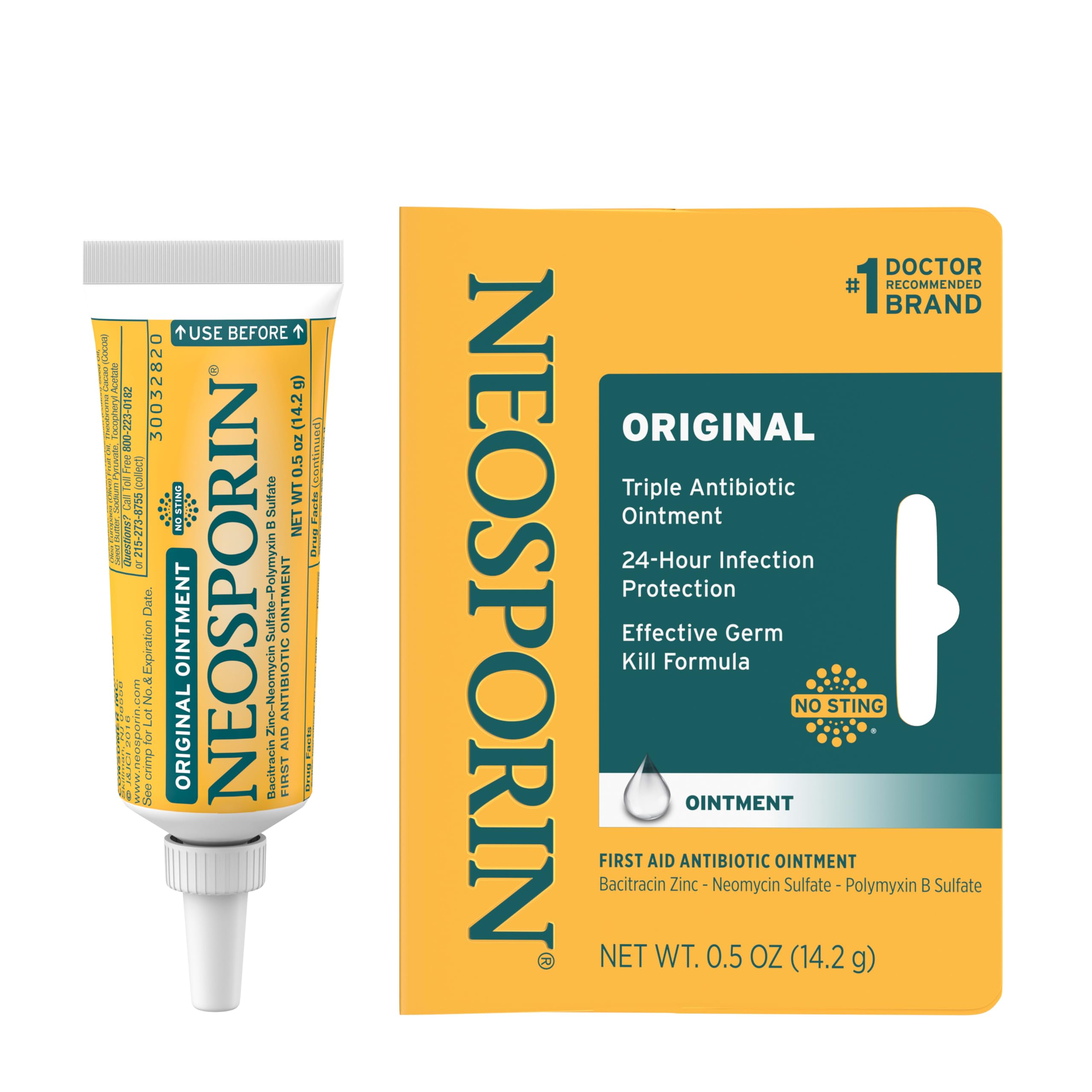 Neosporin Original Triple Antibiotic Ointment, 0.5 oz - Product Imagery