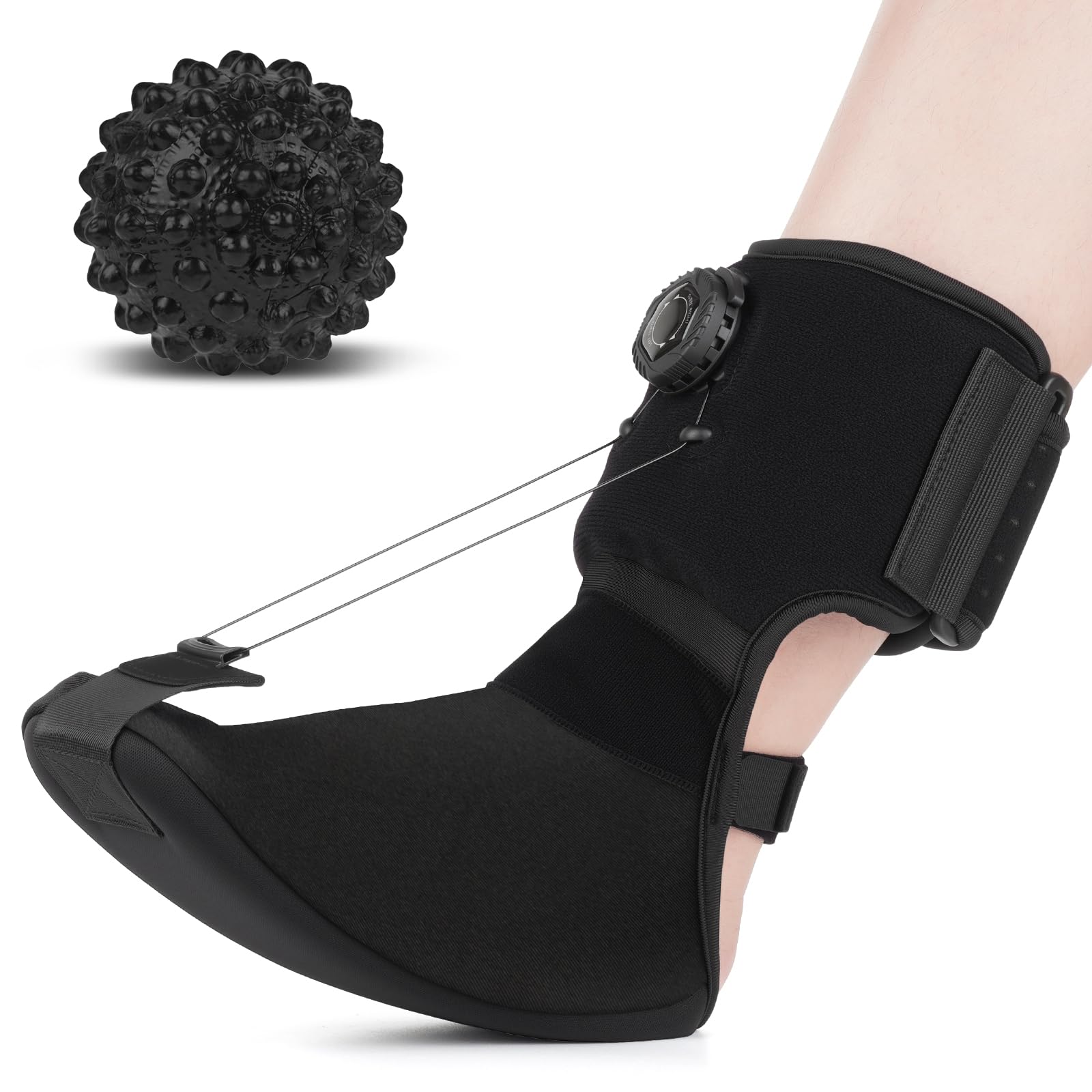 Plantar Fasciitis Night Splint Sock - Hook Knob Adjustment - Product Imagery