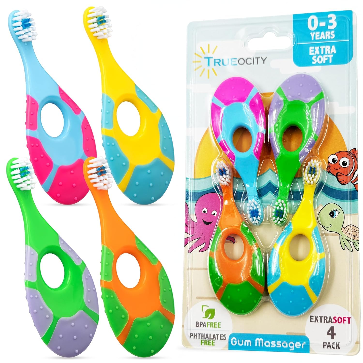 Baby Toothbrush 12 months and up - Toddler Toothbrush - Soft - Product Imagery