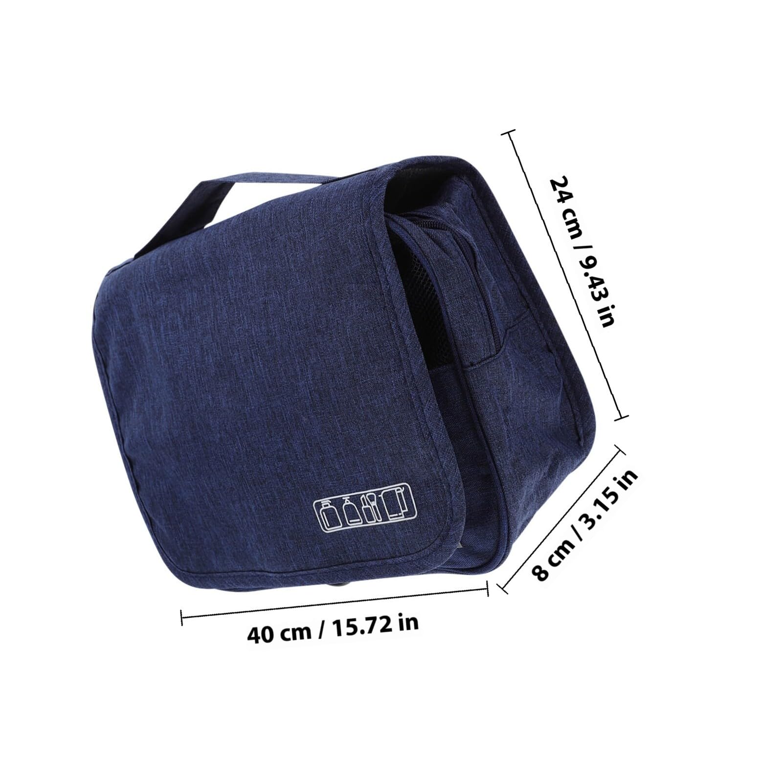 NULYLU waterproof travel toiletry bag for women, foldable cosmetic organizer with multiple compartments for bathroom and travel storage.