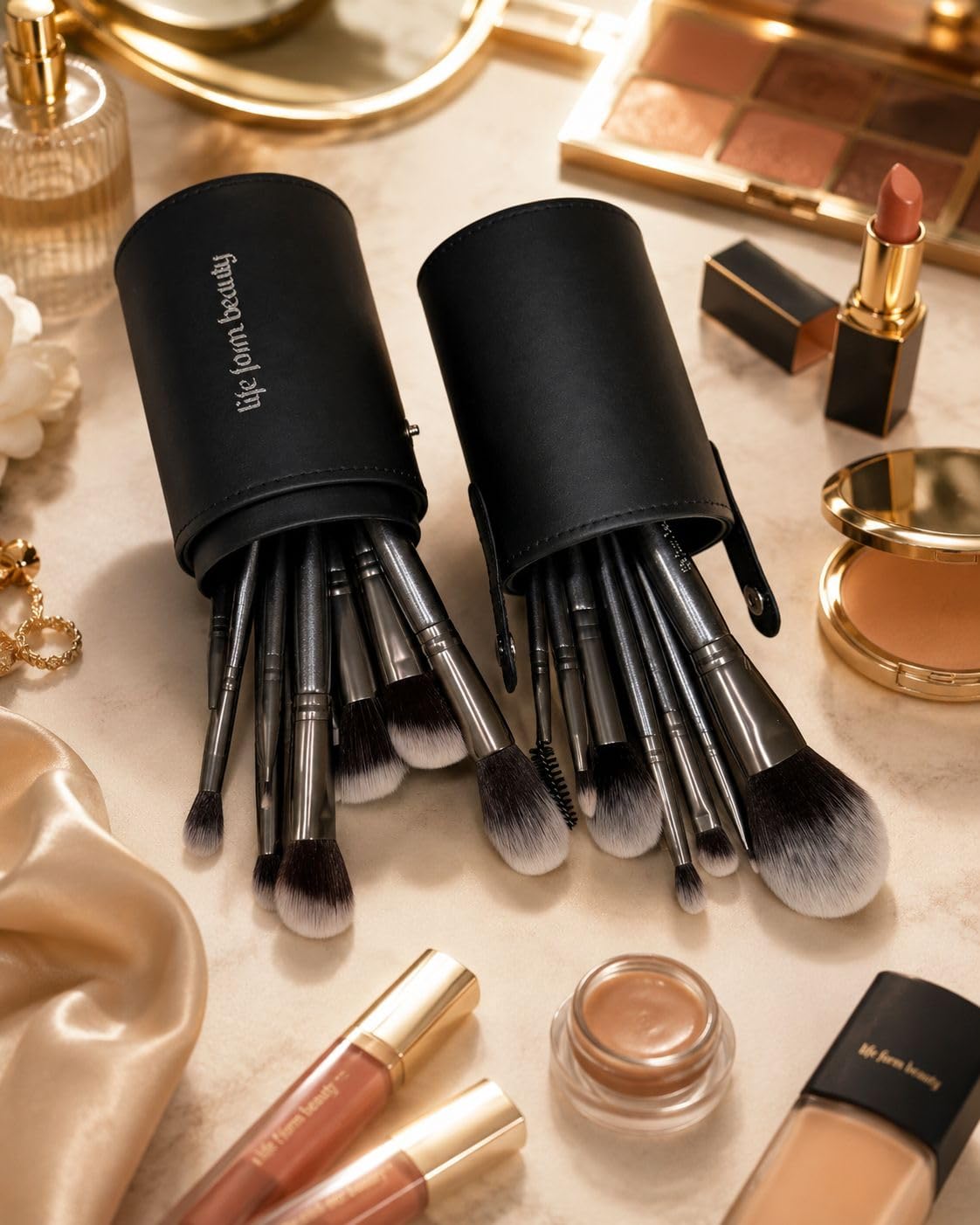 Life Form Beauty Professional Makeup Brushes Kit – packaging and label