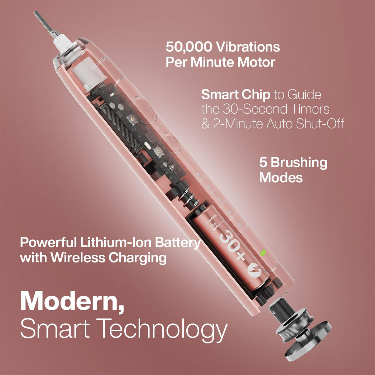 Aquasonic Vibe Series PRO Ultra Whitening Electric - Aquasonic Official Imagery - 3