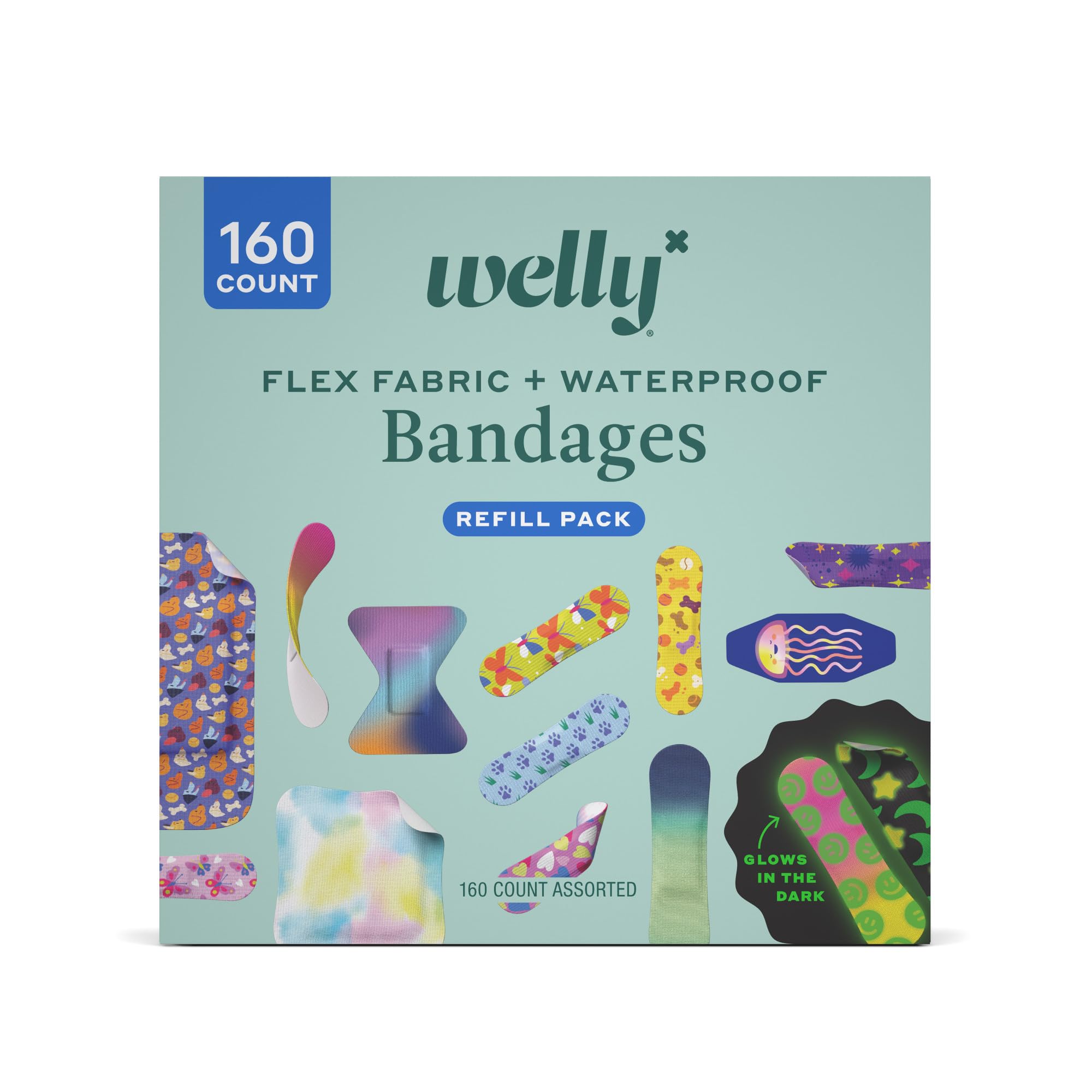 Welly Bandage Large Refill Pack | Adhesive Flexible Fabric, - Product Imagery