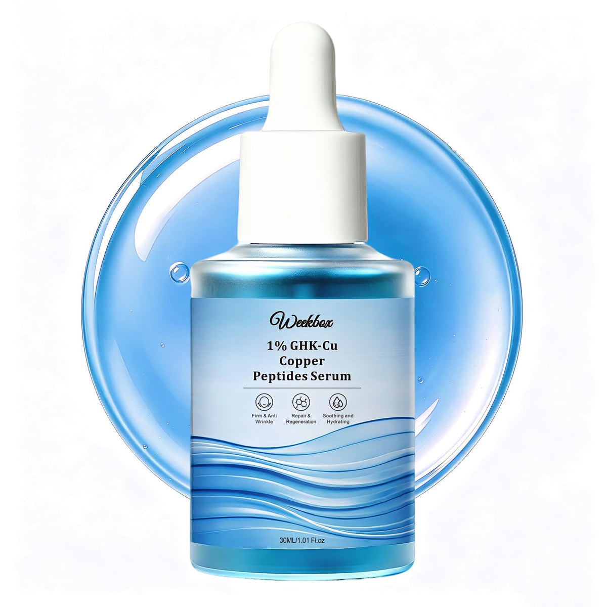 1 Copper Peptides GHK Cu Serum 8D HA Facial Serum Hydrating - Weekbox Official Imagery - 2