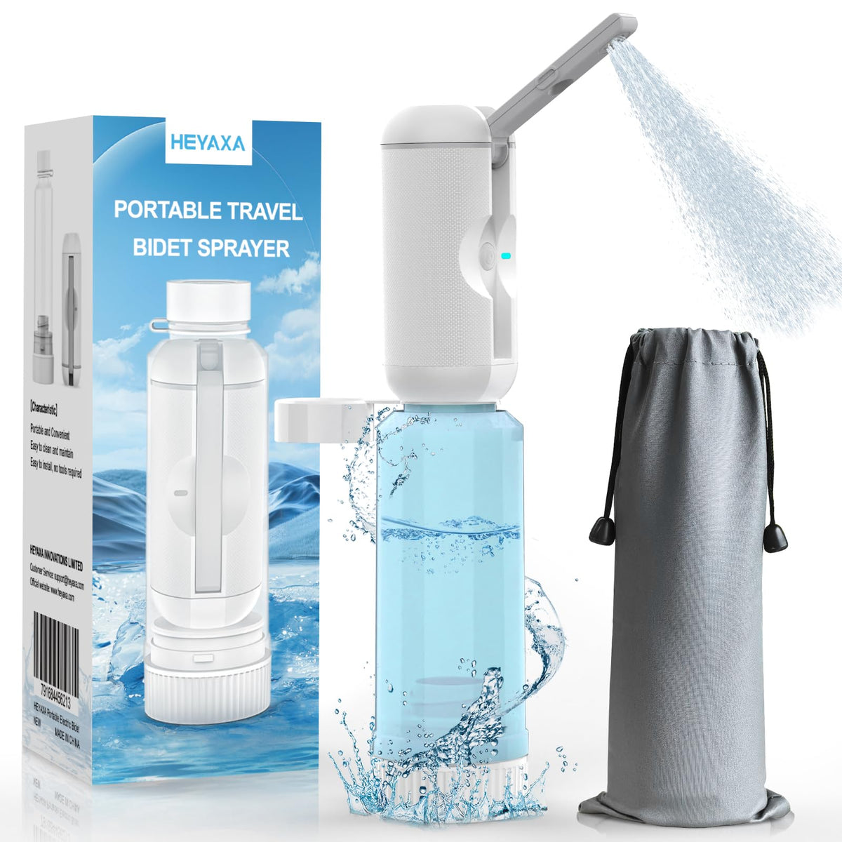 HEYAXA Portable Bidet with High Pressure, Rechargeable Travel Bidet – product photo (Bidets)