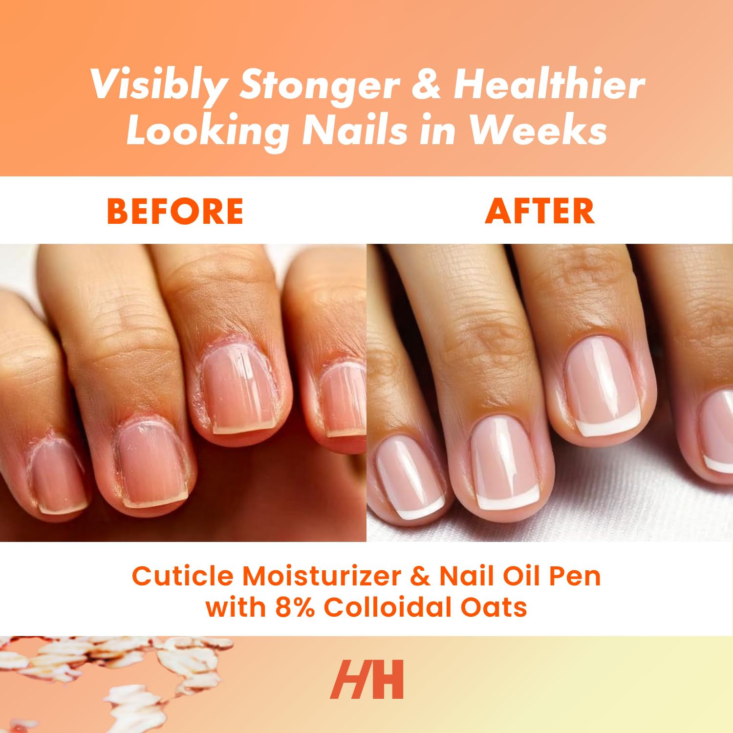 Handmade Heroes 8% Colloidal Oat Cuticle Oil Pen For Dry Cuticles Repair