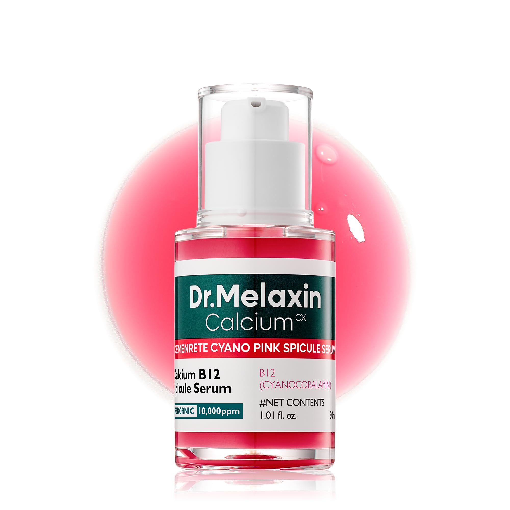 n Cyano Pink Spicule Serum with Vitamin B12, Liquid Microneedle - Product Imagery