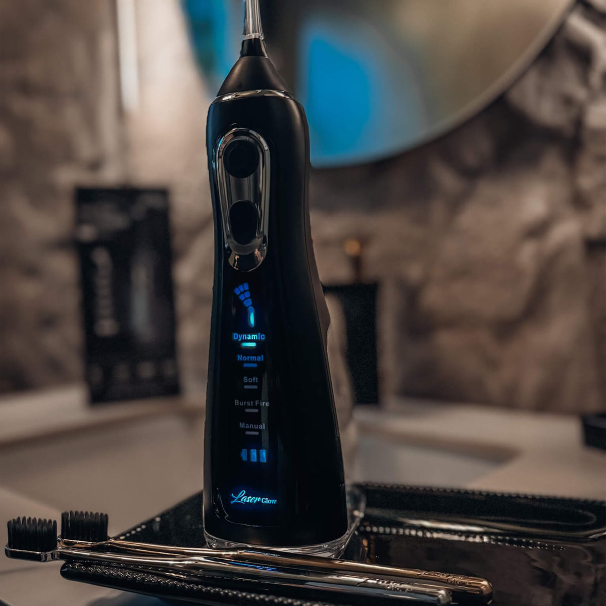 LaserGlow Cordless Water Flosser with LCD Screen 5 Cleaning - Laser Glow Official Imagery - 8