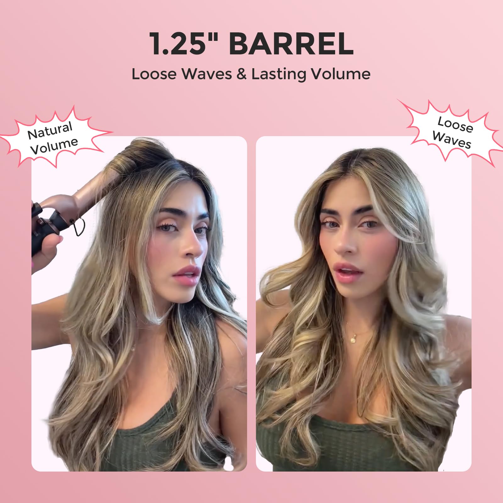 Ufree 5-in-1 Curling Iron Set | Ceramic Barrels & Flat Iron