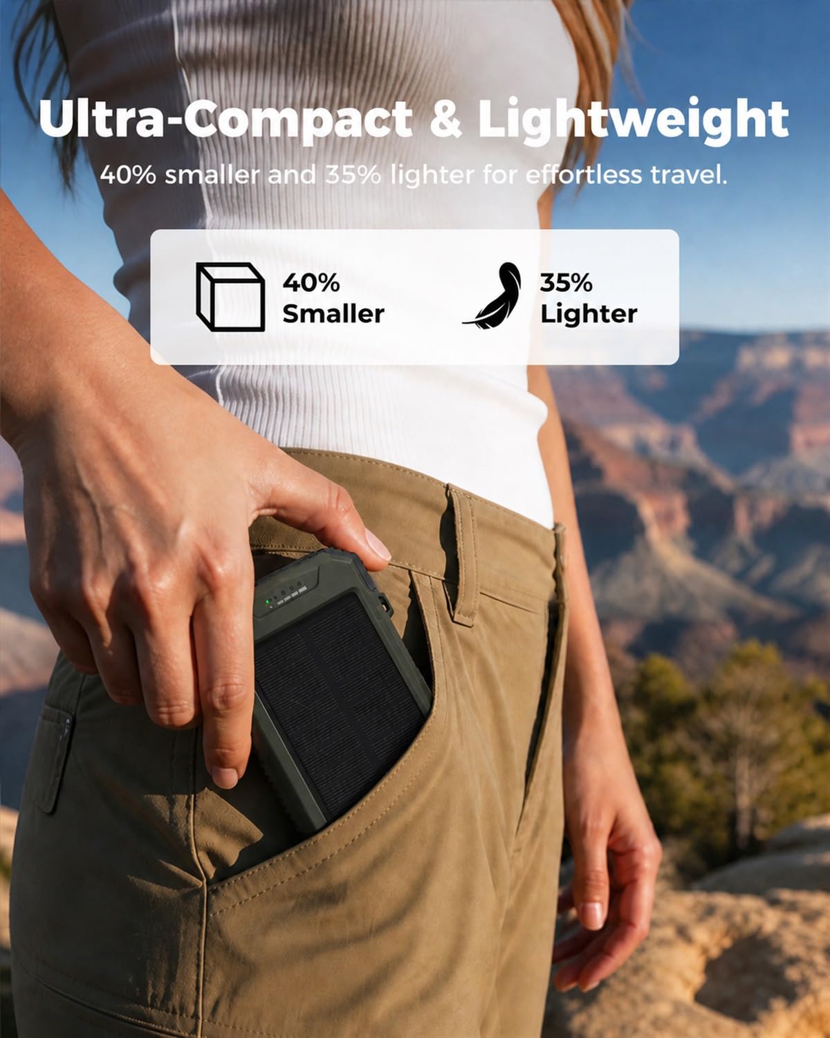 BLAVOR Solar Power Bank 10,000mAh Portable Wireless Charger for Cell Phones – product photo (Solar Chargers)