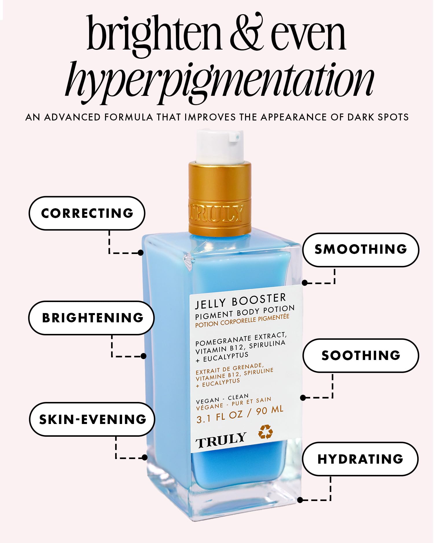Truly Beauty Jelly Booster Pigment Body Potion | Dark Spot & Discoloration