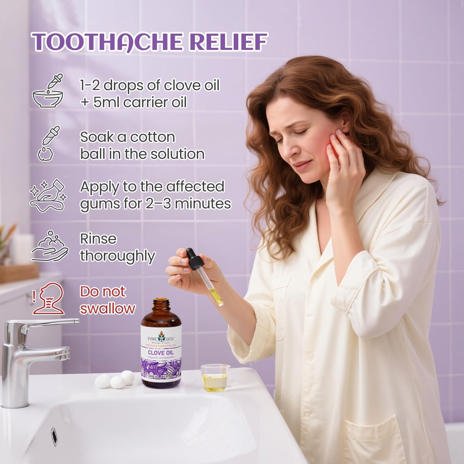EVOKE OCCU Clove Essential Oil | Teeth, Gums & Skin
