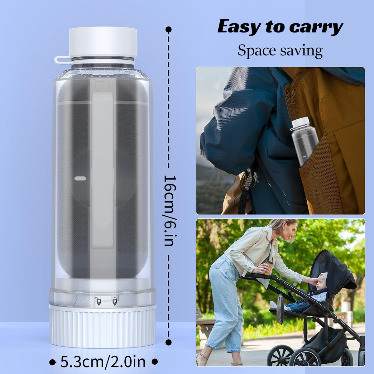 Portable Bidet for Travel Rechargeable Waterproof Sprayer - jutimer Official Imagery - 3