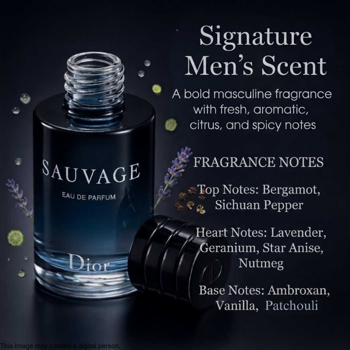Sauvage by Christian Dior for Men 0.34 oz Eau de Parfum Travel Size – full view