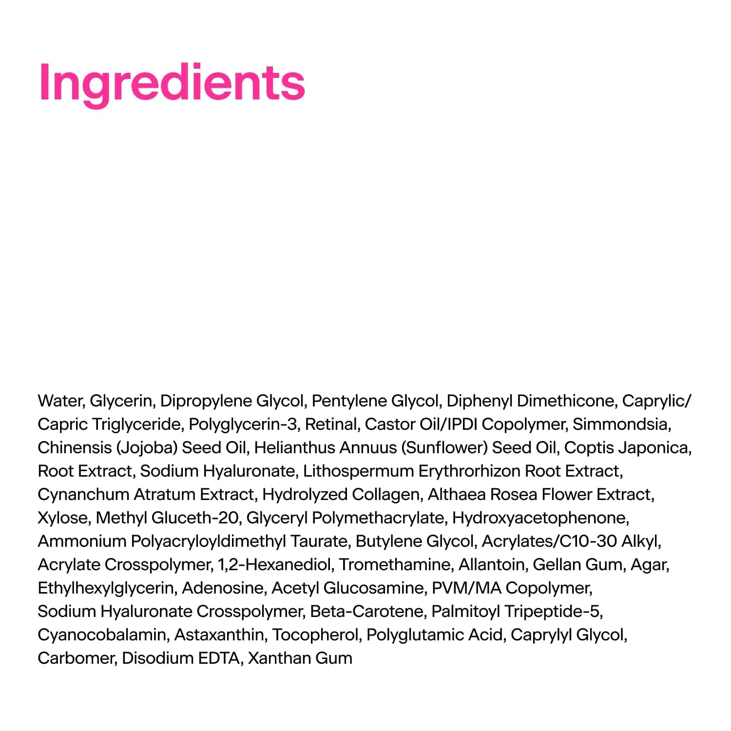 THOME collagen, peptide, and retinal skin serum in a 1.01 fl oz bottle, designed to reduce fine lines and wrinkles