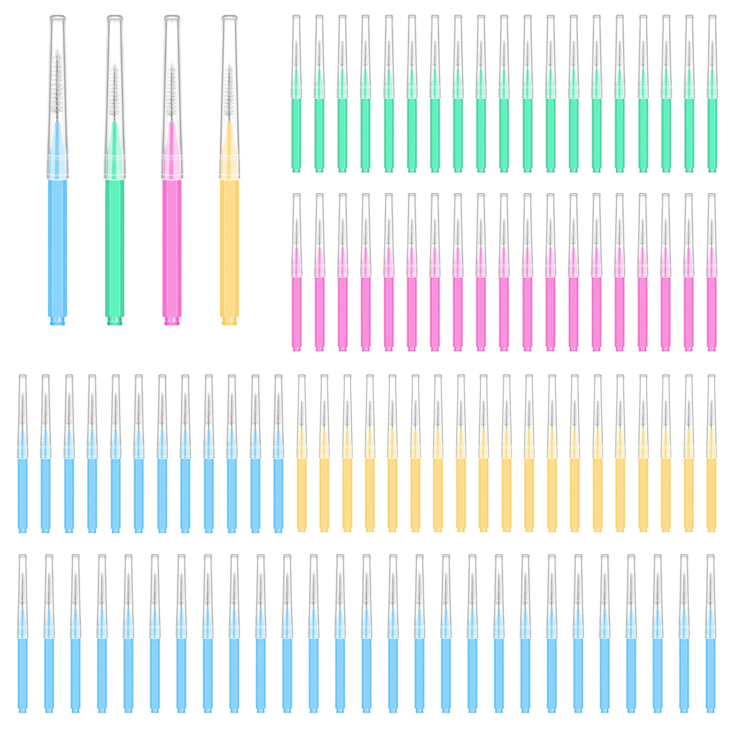 100PCS Interdental Brushes Between Teeth for Braces, Flossers - Product Imagery