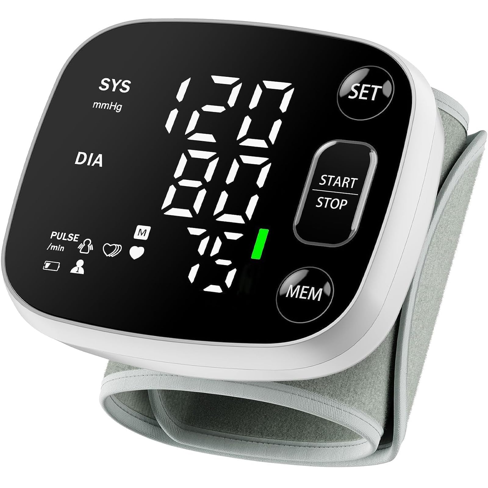 Oklar Wrist Blood Pressure Monitor, FDA Cleared Rechargeable BP - Product Imagery