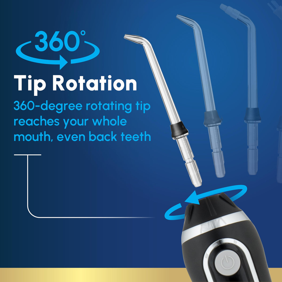Waterpik Cordless Advanced Portable Water Flosser - Waterpik Official Imagery - 7