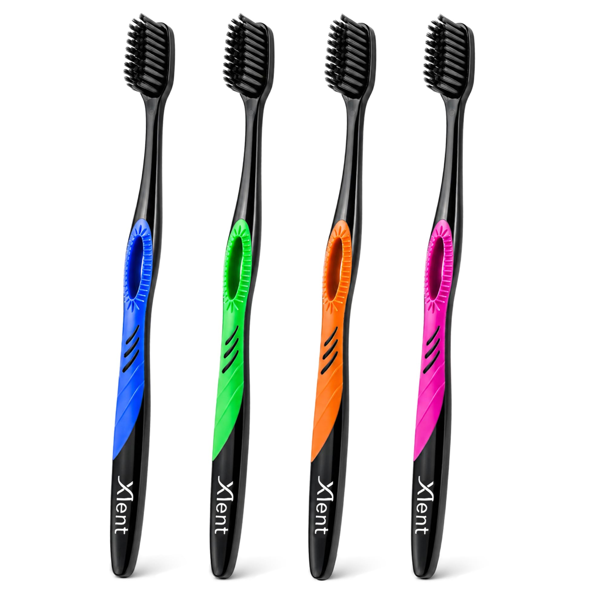 Xlent SMYL Activated Charcoal Toothbrush – Ultra Soft Tapered - Product Imagery