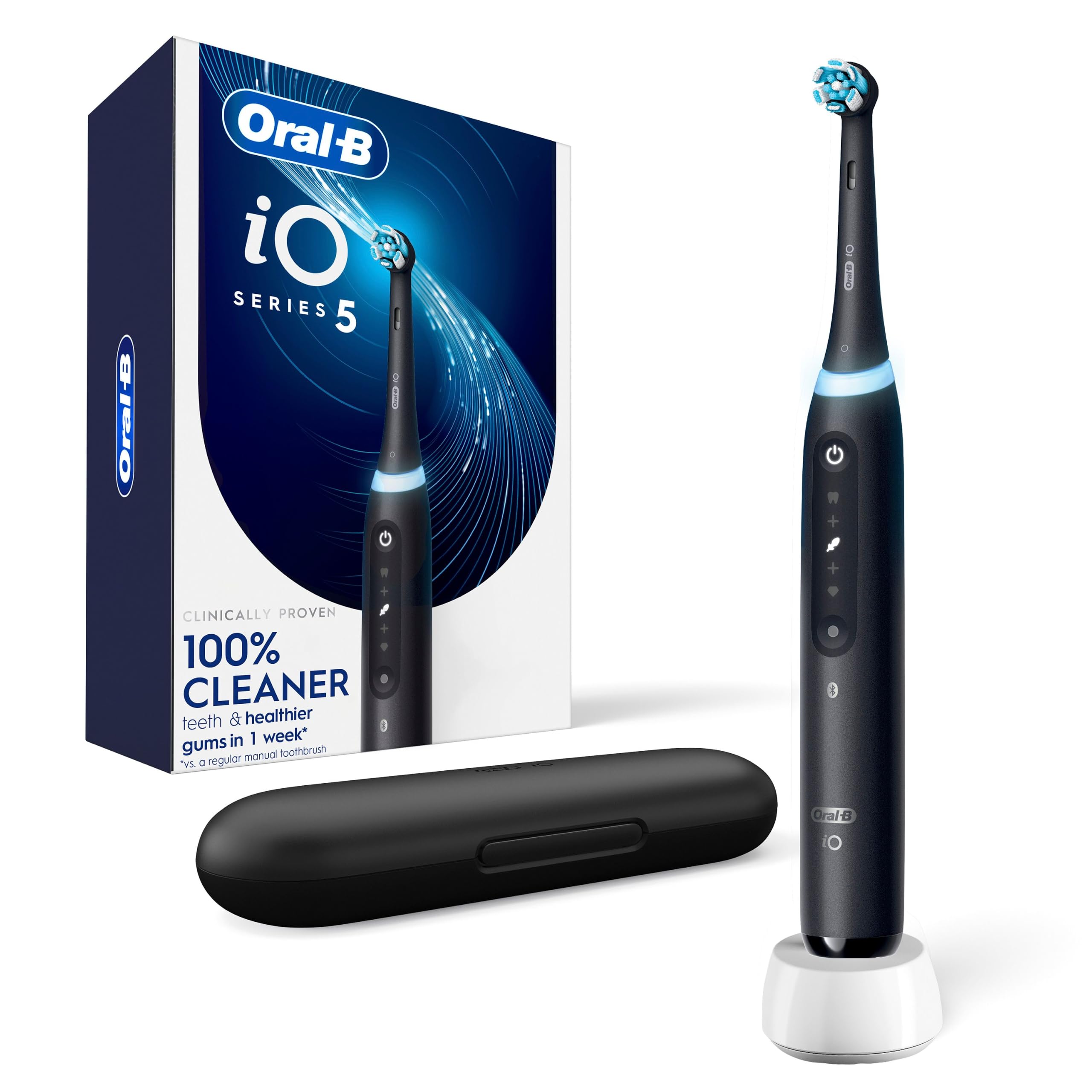 Oral-B Rechargeable Electric Toothbrush, iO5 Customizable Clean, - Product Imagery