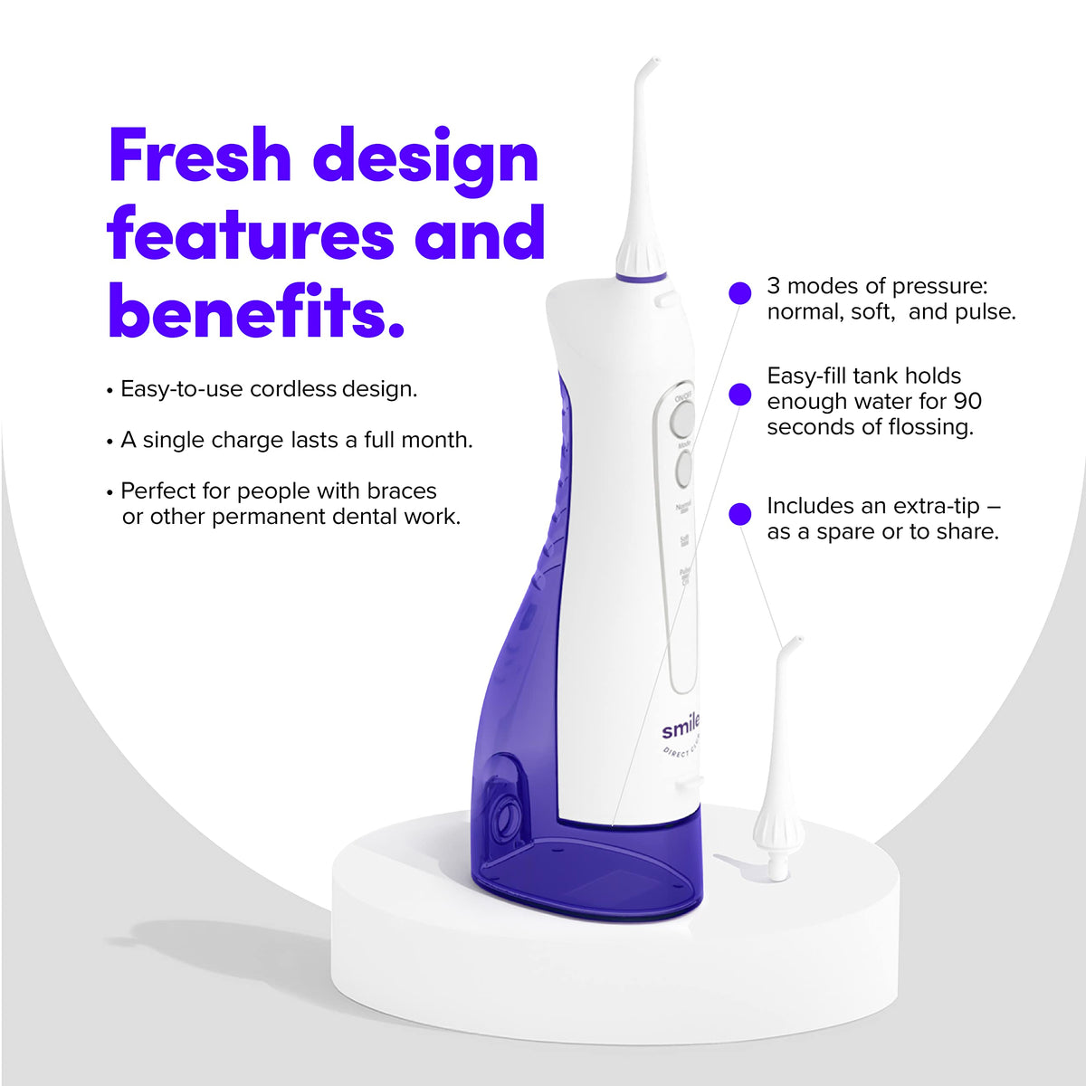SmileDirectClub Premium Edition Water Flosser - SmileDirectClub Official Imagery - 5
