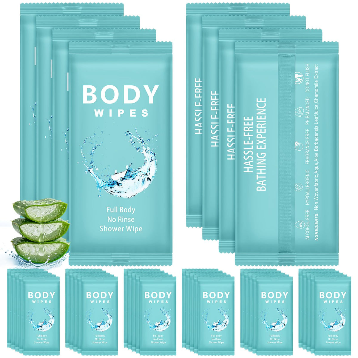 Treela 300 Pcs Large Body Wipes Bulk Deodorant 7 09 X 9 84 - Treela Official Imagery - 2