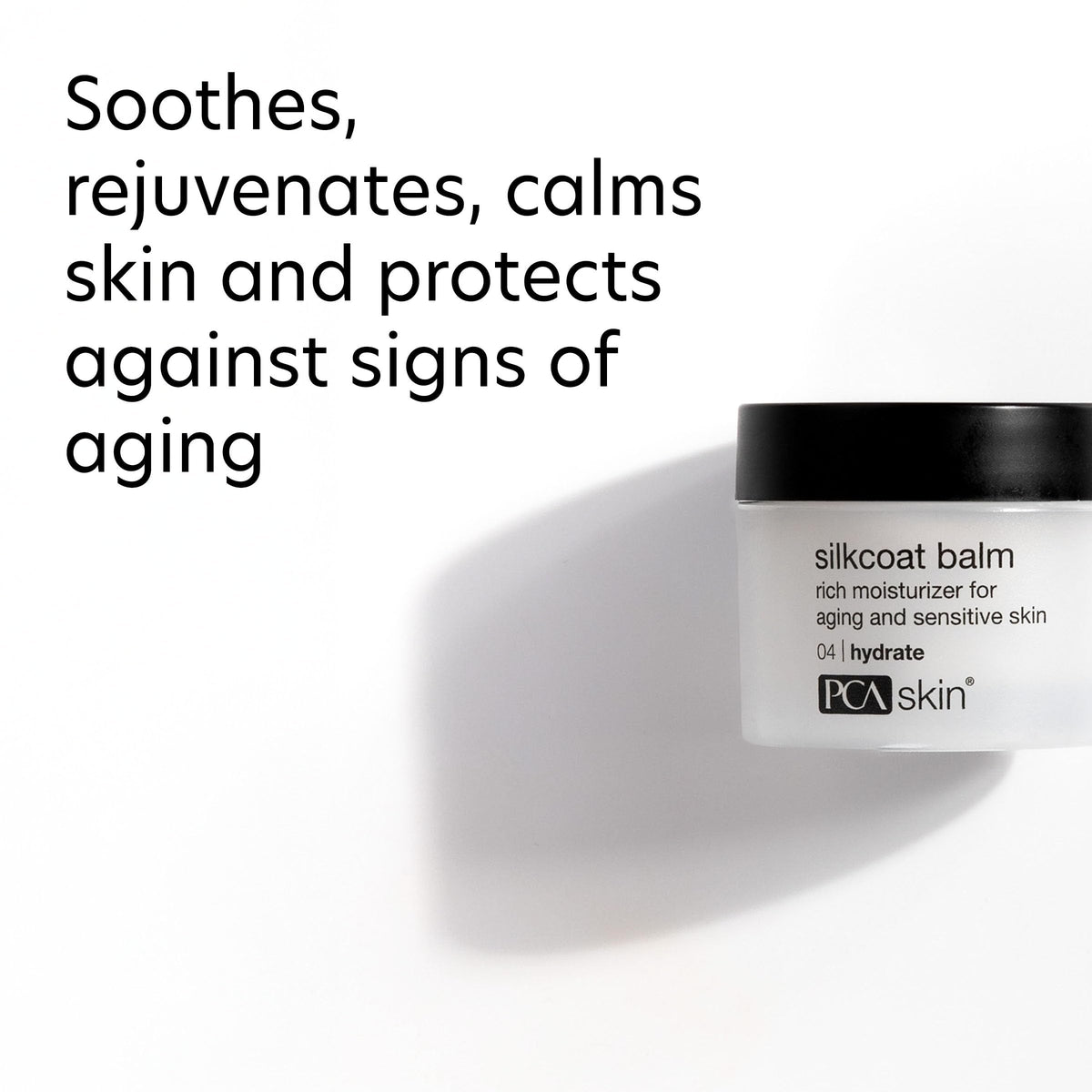 PCA SKIN Silkcoat Balm, Face Moisturizer For Mature and Dry Skin, 1.7 oz – packaging and label