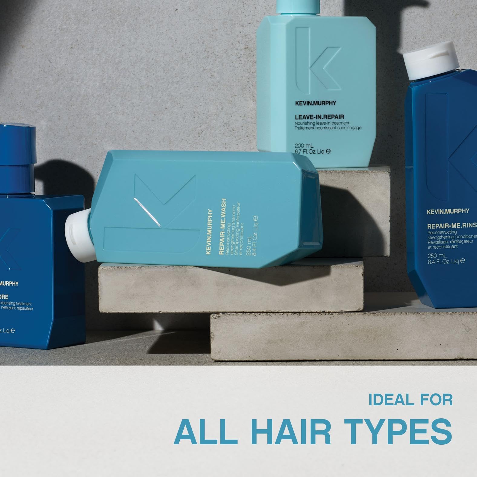 KEVIN.MURPHY REPAIR-ME.WASH - Moisturising Hair Repair Shampoo - Hydrating Frizz Control Shampoo - Sulphate & Paraben Free Hair Care - 250 mL / 8.4 fl oz