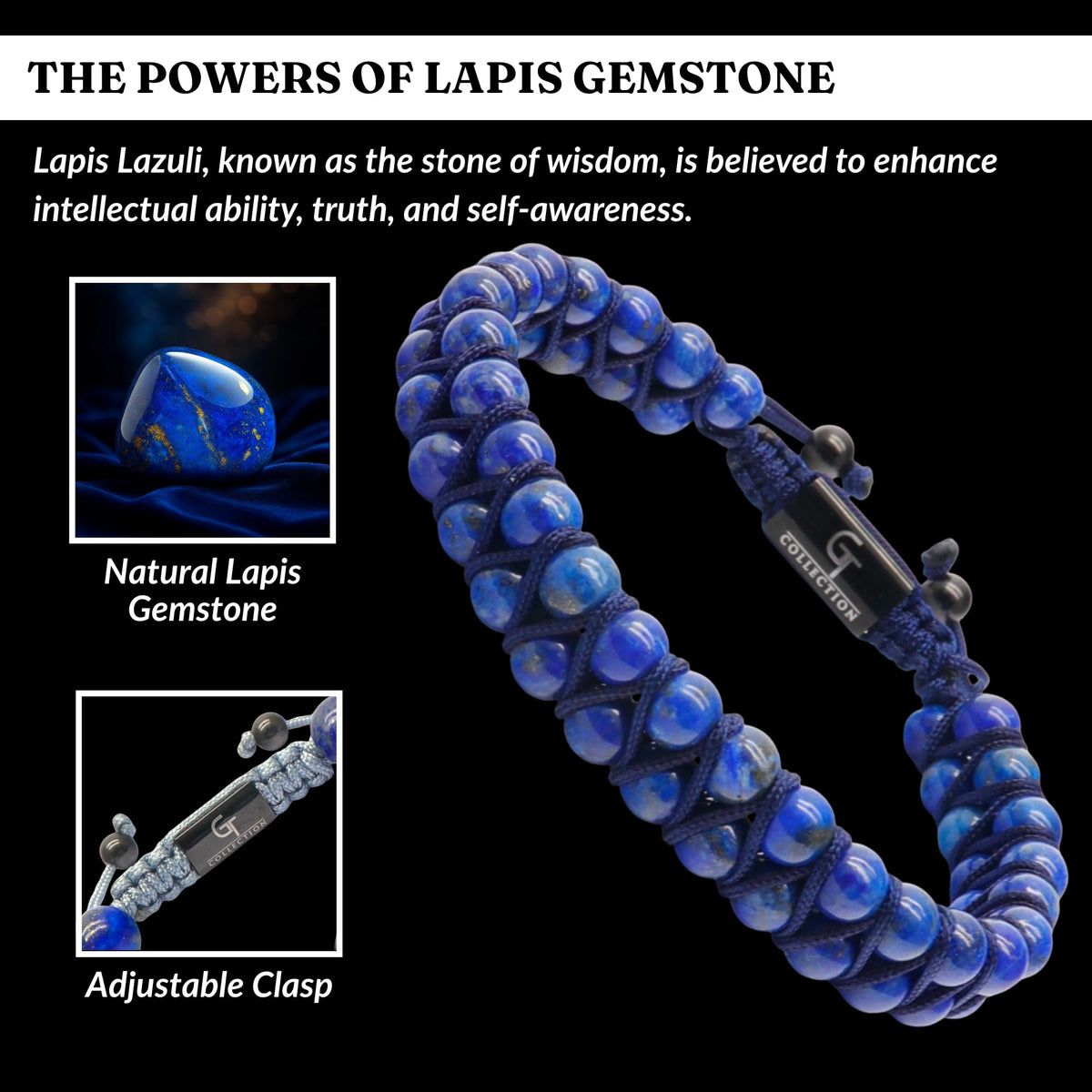 GT collection Men s Double Row Natural Gemstone Beaded - GT collection Official Imagery - 4
