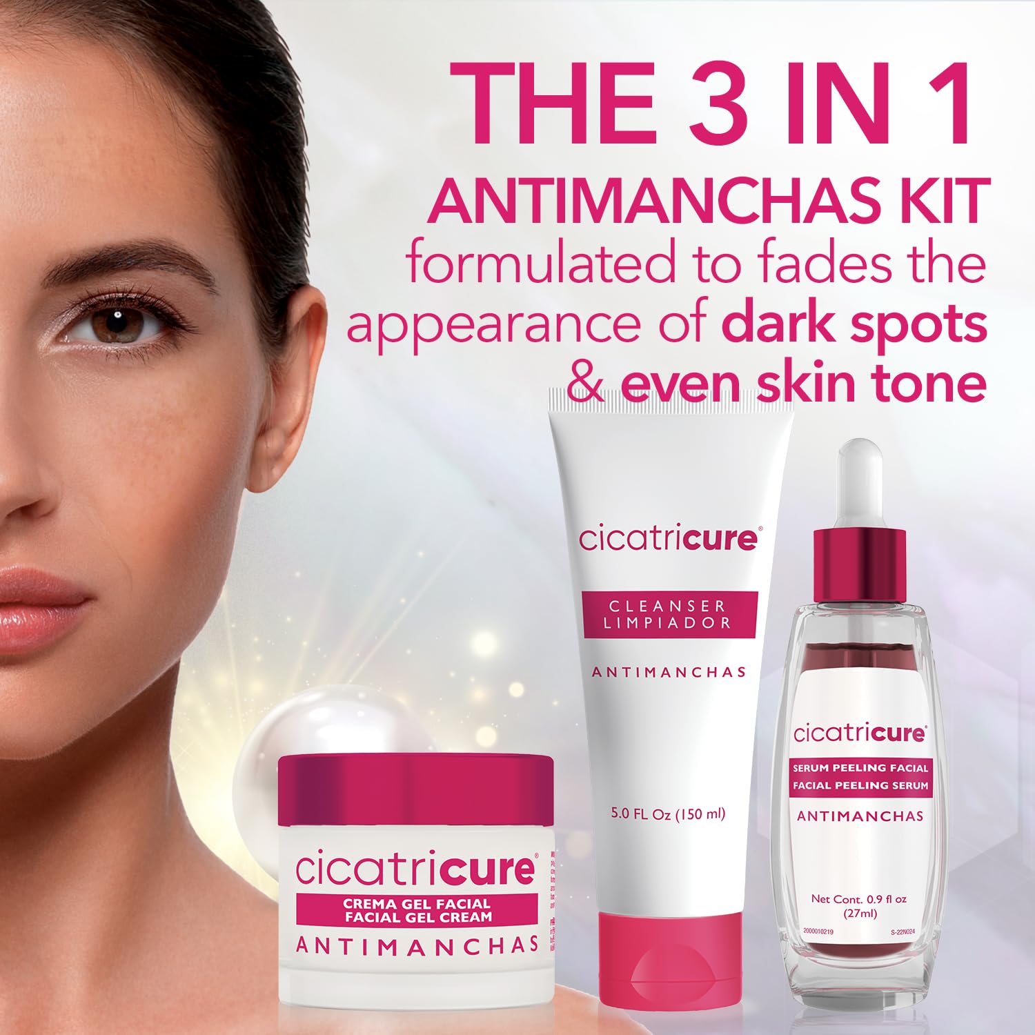 Cicatricure Antimanchas 3-in-1 Skincare Kit, Dark Spot Minimizer Set