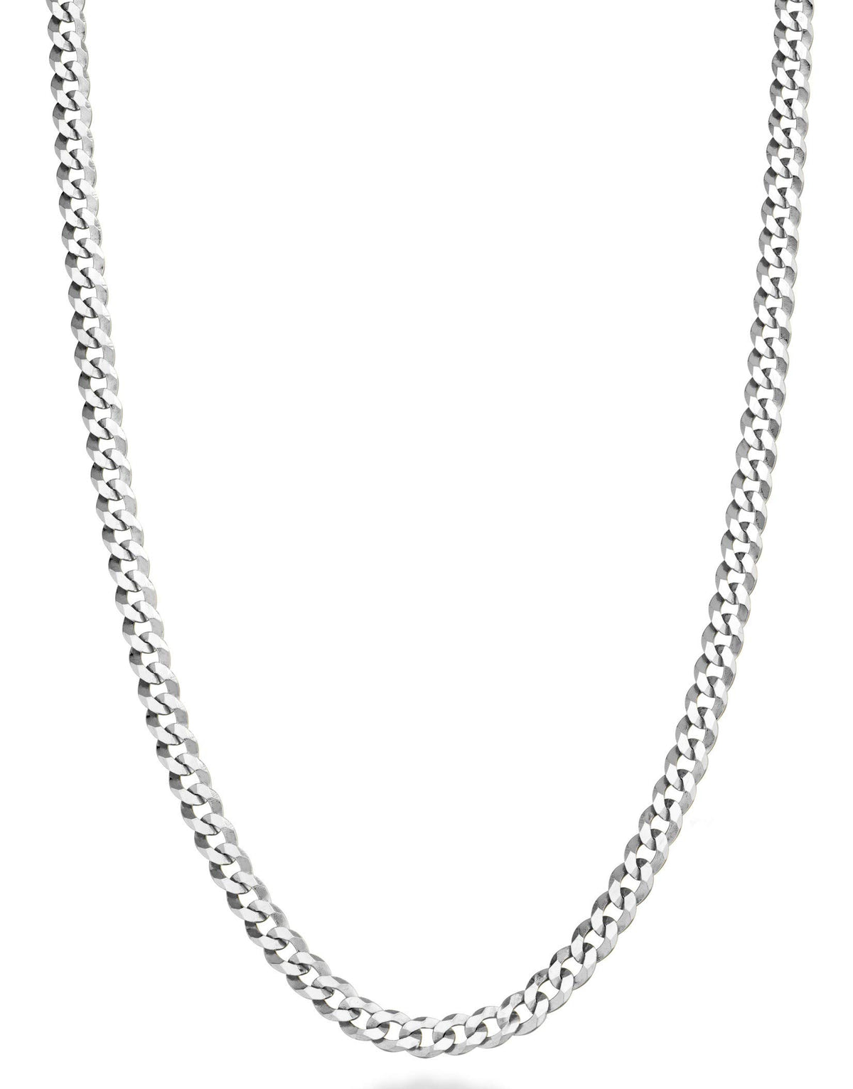 Miabella Italian 925 Sterling Silver Cuban Link Chain for Men Women 3.5mm – product photo (Necklaces)