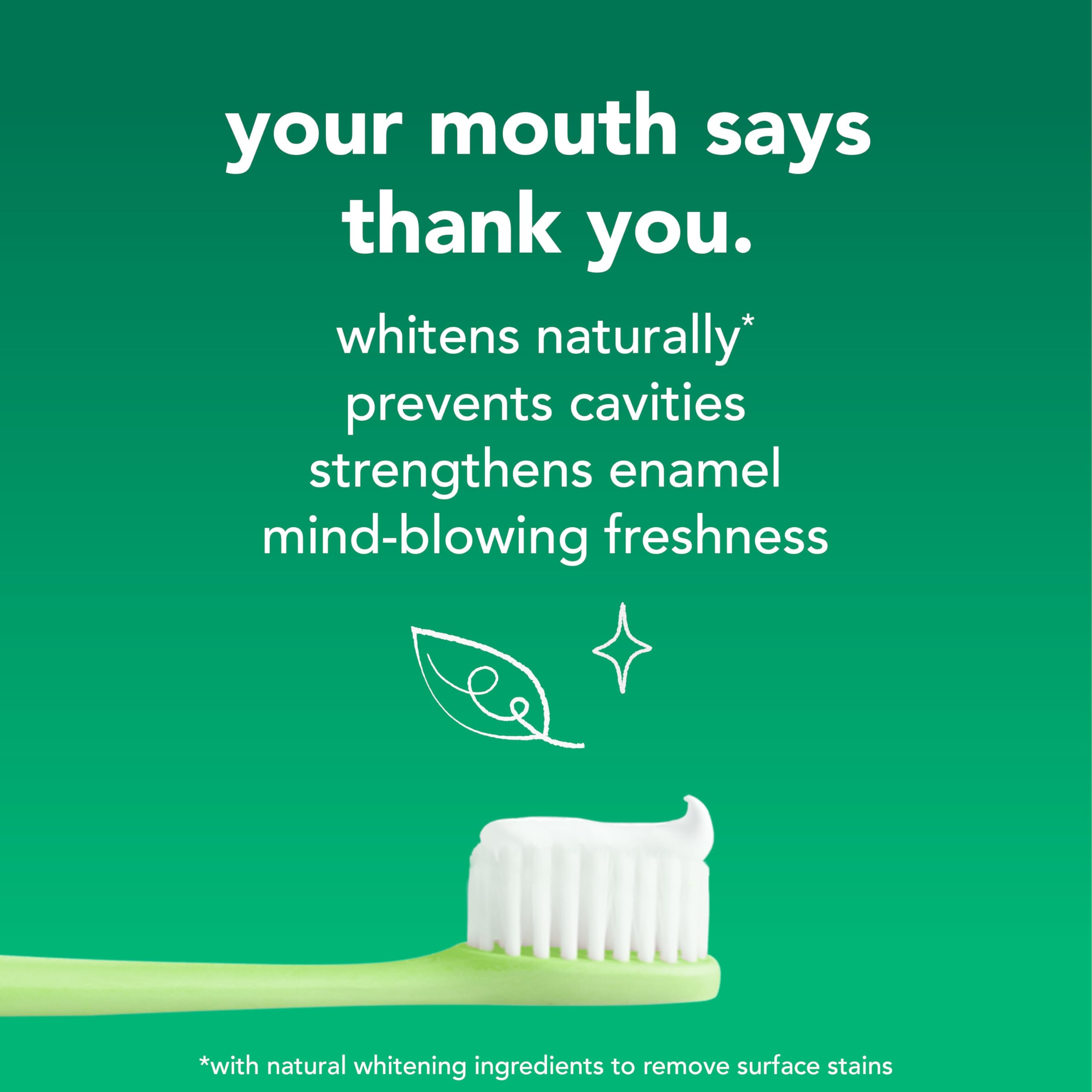 Hello Naturally Whitening Anticavity Fluoride Toothpaste, 5 Oz Tube, Natural Whitening Toothpaste with Coconut Oil, Whitens Naturally and Helps Remove Surface Stains, SLS Free, Vegan, Mint, 3 Pack