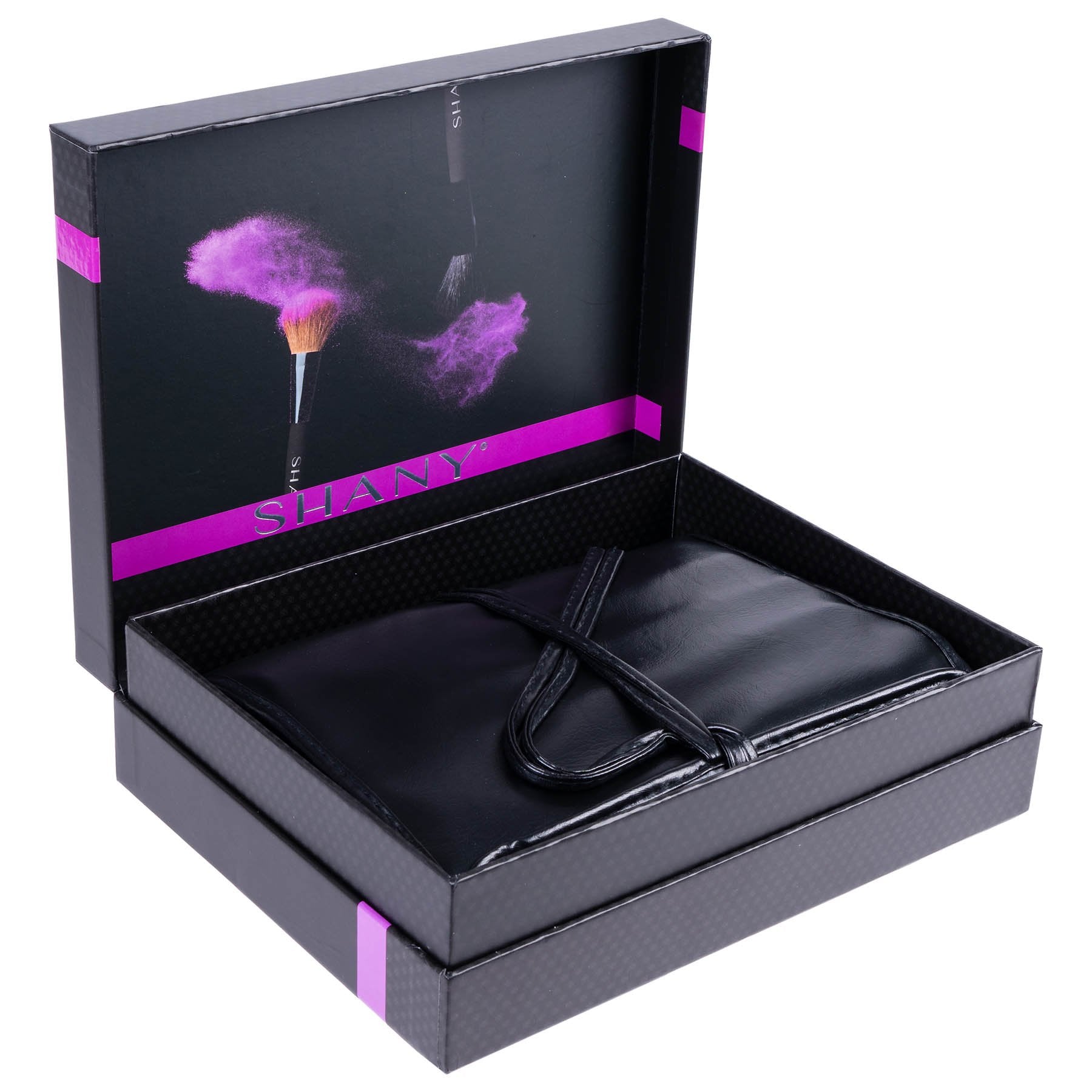 Set of 24 SHANY Pro Signature Makeup Brushes with various sizes and shapes for professional makeup application.