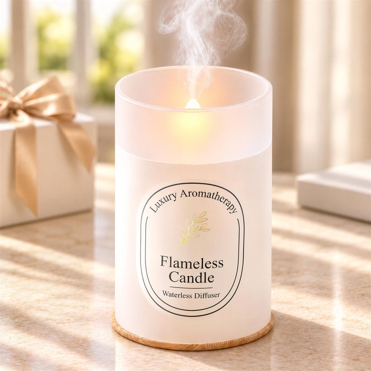 Juremouxa Flameless Candle Diffuser ,Cordless & Waterless Diffuser for Home – product photo (Diffusers)