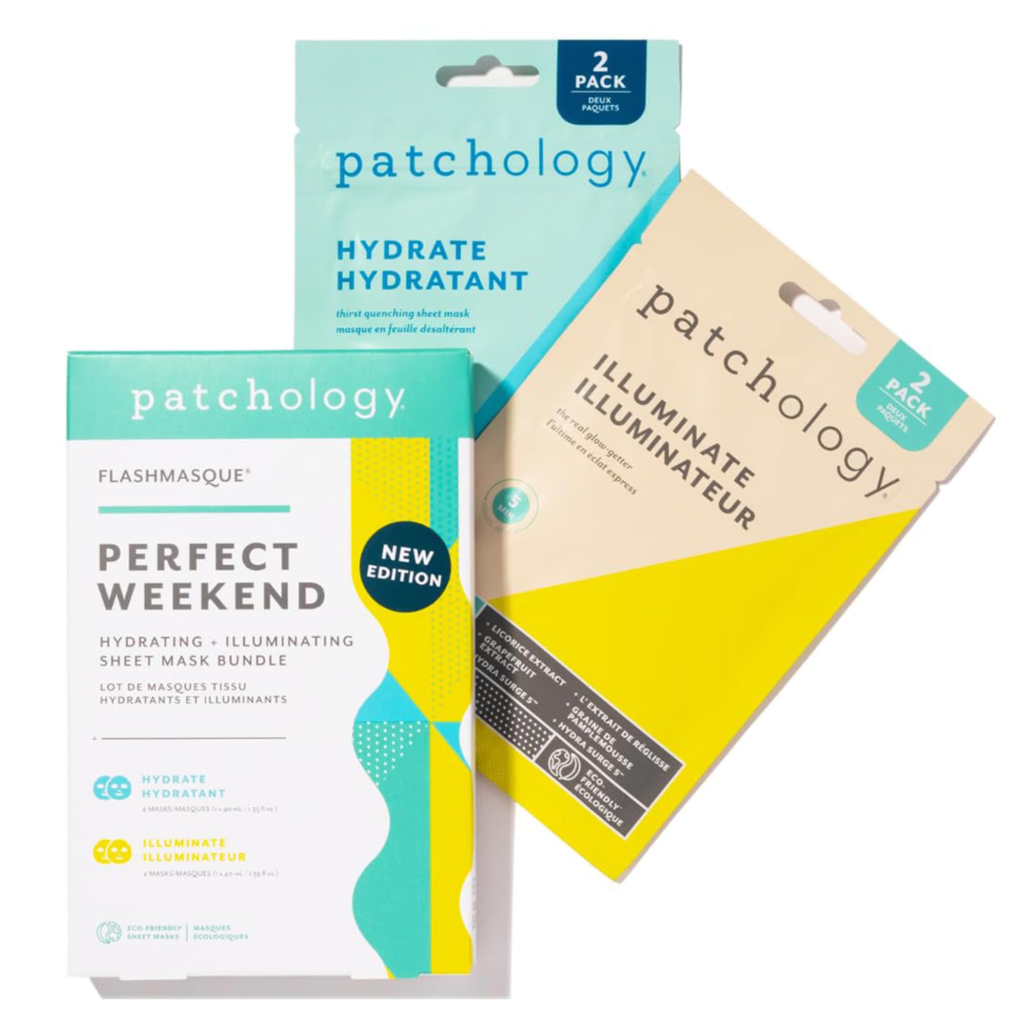 Patchology Hydrating Face Masks - Perfect Weekend Travel - Product Imagery