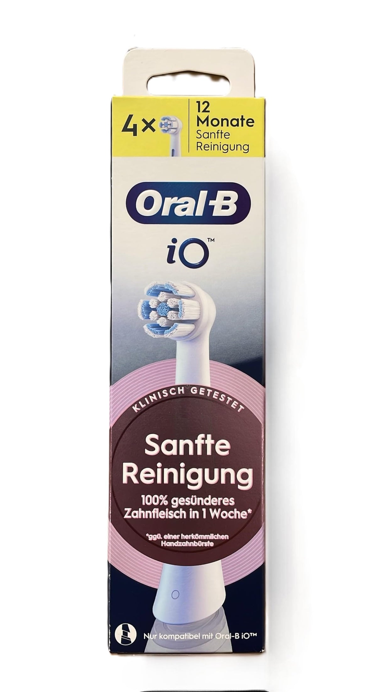 Oral B iO Gentle Care Replacement Toothbrush Heads White - Oral-B Official Imagery - 2